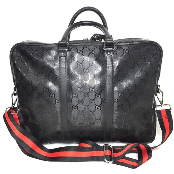 Authentic Gucci unisex black laptop bag - Picture 2 of 16